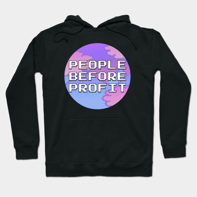 People Before Profit Hoodie by Football from the Left